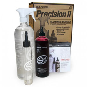 S&B Filters Precision II Cleaning & Oil Kit - Oil Color Option:Red Oil