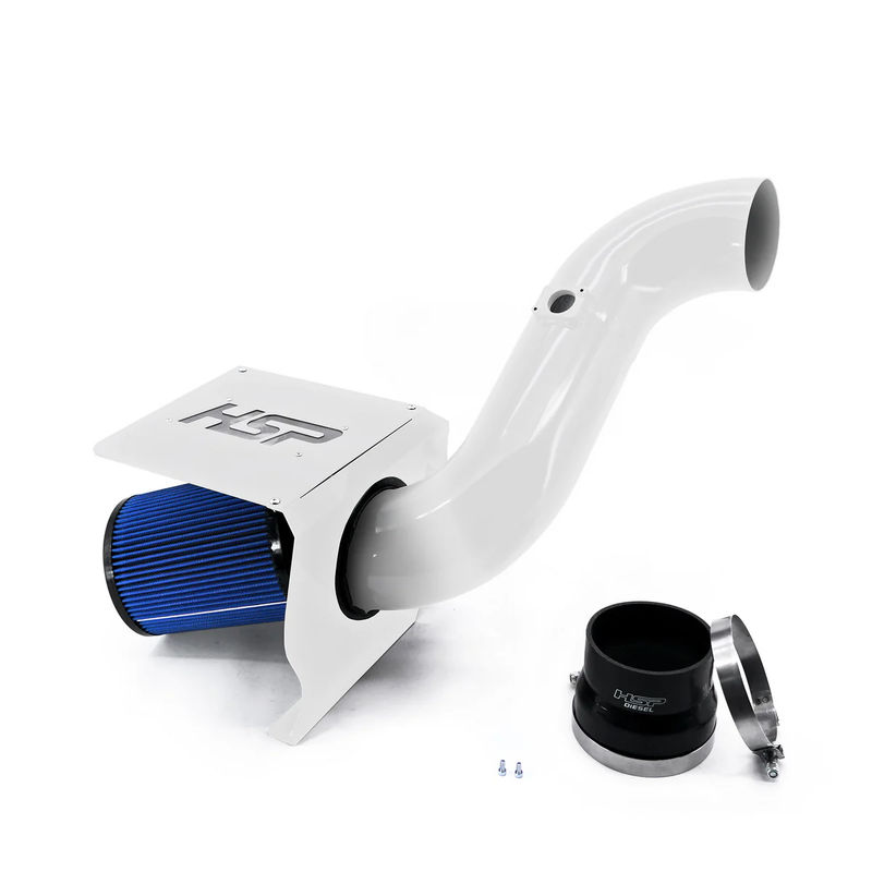 HSP Cold Air Intake, 2007.5-2010 LMM - Powdercoat Color:Polar White