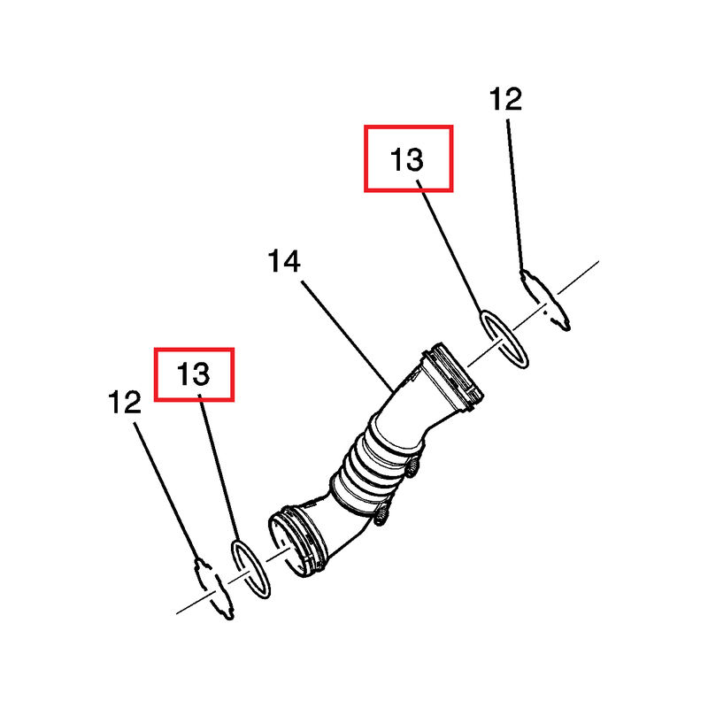 DmaxStore Cold Side Boost Tube O-Ring, 2006-2010 LBZ/LMM