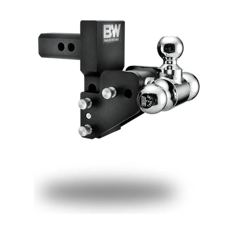B&W Tow & Stow Ball Mount, 2" 2001-2024 LB7/LLY/LBZ/LMM/LML/L5P - Drop:2.5" Drop - Ball Configuration:1-7/8" & 2" & 2-5/16"