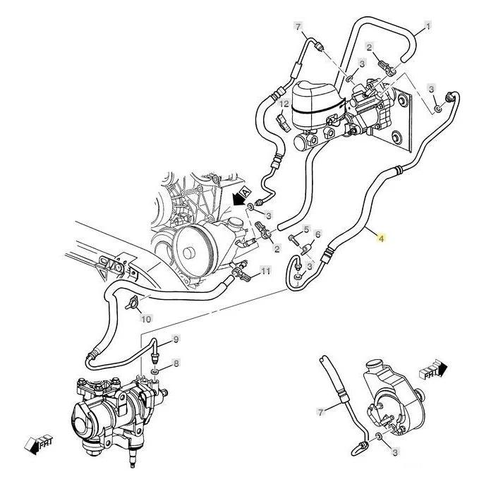 GM Power Steering Gear Inlet Line, 2001-2010 LB7/LLY/LBZ/LMM