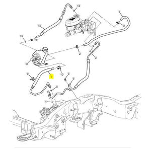 GM Power Steering Gear Outlet Line, 2007.5-2010 LMM