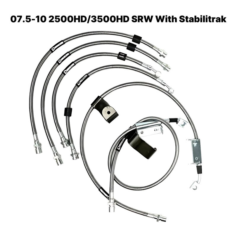 DmaxStore Stainless Steel Brake Lines, 2007.5-2010 LMM Single Rear Wheel - Does your truck have Stabilitrak?:Yes