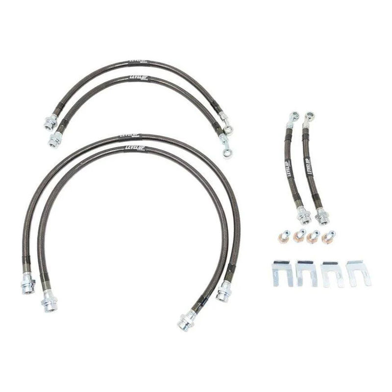 Level Up Suspension Stainless Steel Braided Brake Lines, 2016-2022 LWN - Length:Stock - Trim:ZR2
