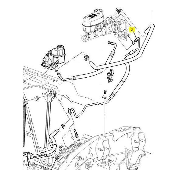 GM Power Steering Gear Inlet Line, 2011-2015 LML