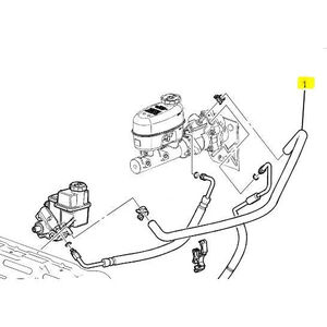 GM Power Hydro Boost Outlet Hose, 2011-2016 LML