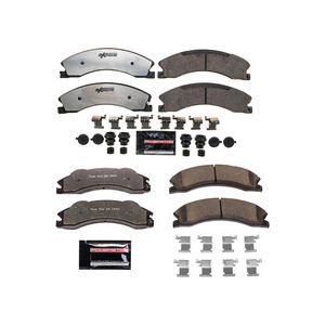 PowerStop Performance Brake Pads, 2012-2014 LML Single Rear Wheel - SRW Brake Pad Options:Front and Rear Pad Set