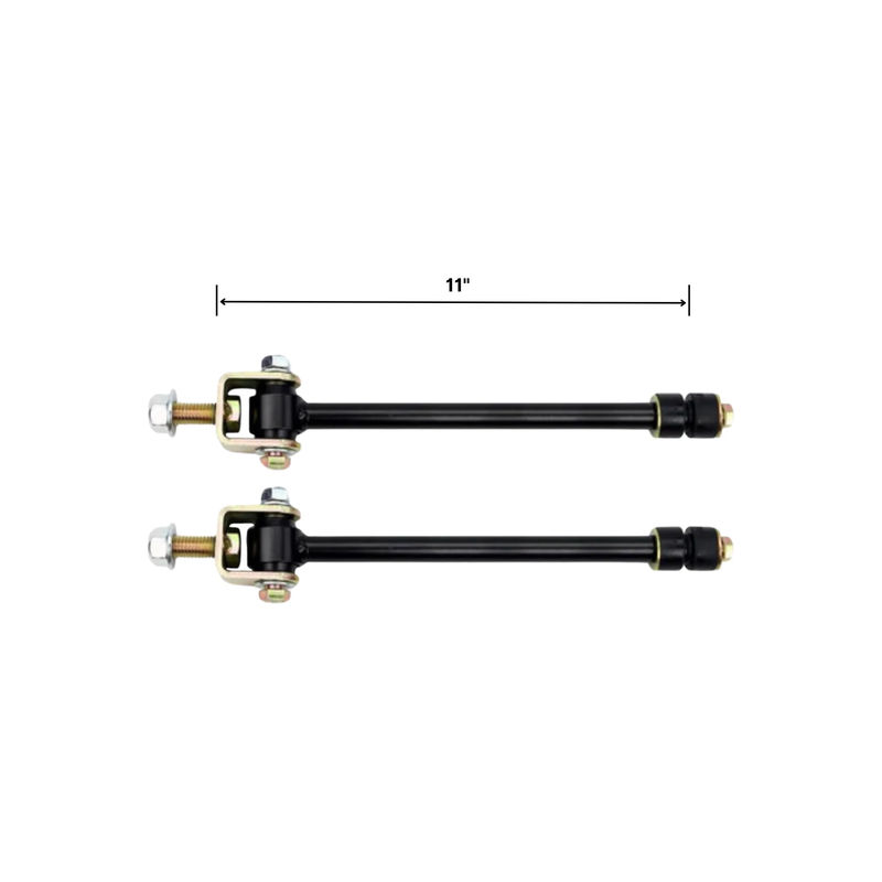 Kryptonite Sway Bar End Links, 2001-2019 LB7/LLY/LBZ/LMM/LML/L5P (4-6" Lift, 11" Long)