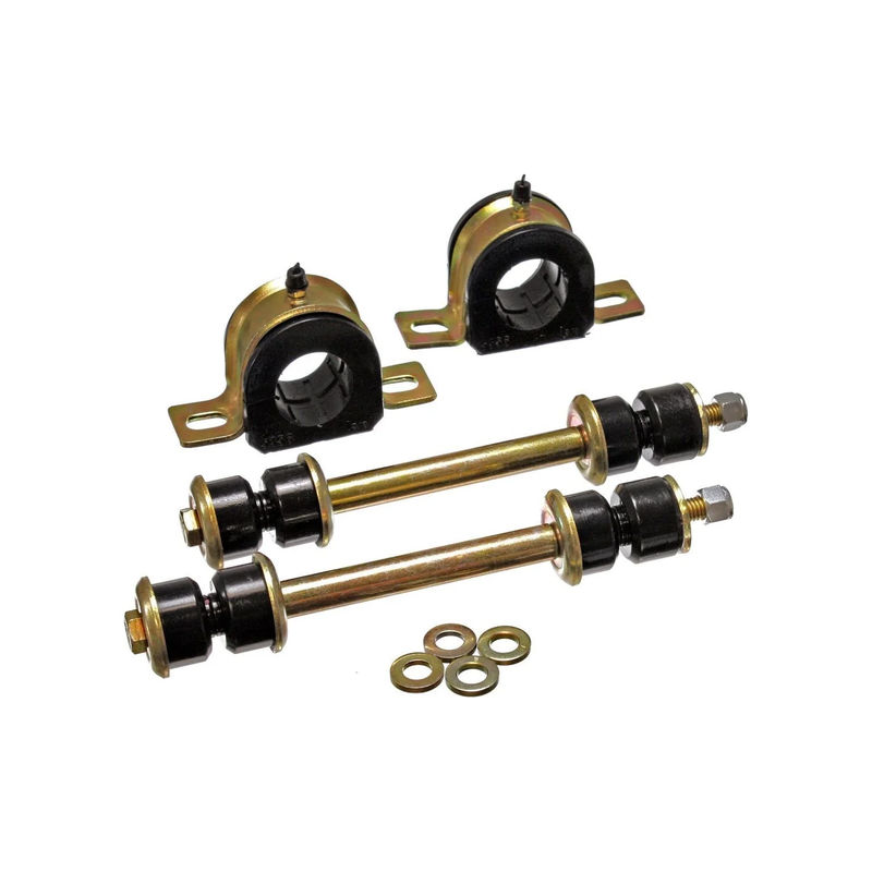 Energy Front Sway Bar Bushings and End Links, 2001-2010 LB7/LLY/LBZ/LMM - Bushing Color:Black End Link Bushings
