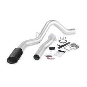 Banks Monster DPF Back Exhaust w/ Tip, 2007.5-2010 LMM - Choose Banks Monster Exhaust:Ext/Crew Cab-Short/Long Bed - Black Tip