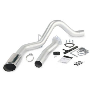 Banks Monster DPF Back Exhaust w/ Tip, 2007.5-2010 LMM - Choose Banks Monster Exhaust:Ext/Crew Cab-Short/Long Bed - Chrome Tip
