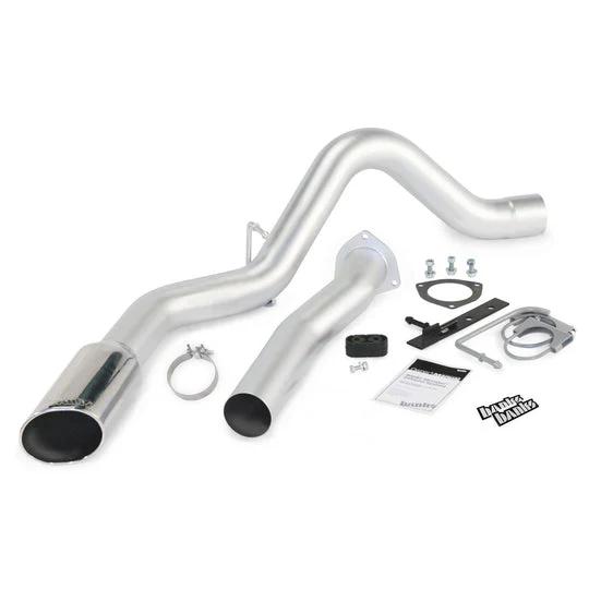 Banks Monster DPF Back Exhaust w/ Tip, 2007.5-2010 LMM - Choose Banks Monster Exhaust:Ext/Crew Cab-Short/Long Bed - Chrome Tip