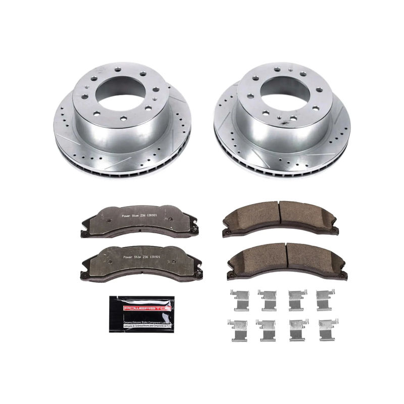 PowerStop Performance Brake & Rotor Kits, 2012-2014 LML Single Rear Wheel - SRW Brake Options:Rear Kit Only