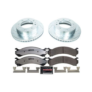 PowerStop Performance Brake & Rotor Kits, 2001-2010 LB7/LLY/LBZ/LMM Dual Rear Wheel - Dually Brake Options:Front Kit Only