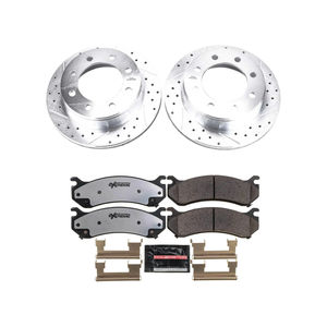 PowerStop Performance Brake & Rotor Kits, 2001-2010 LB7/LLY/LBZ/LMM Single Rear Wheel - Brake Options:Rear Kit Only