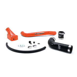 HSP Billet Forward Facing Thermostat Housing Kit 2001-2005 LB7/LLY - Powdercoat Option:M&M Orange
