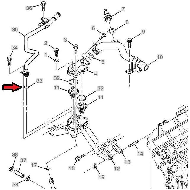 Heater Pipe Seal, 2001-2007 LB7/LLY/LBZ