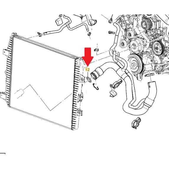 DmaxStore Lower Radiator Hose O-Ring, 2011-2016 LML