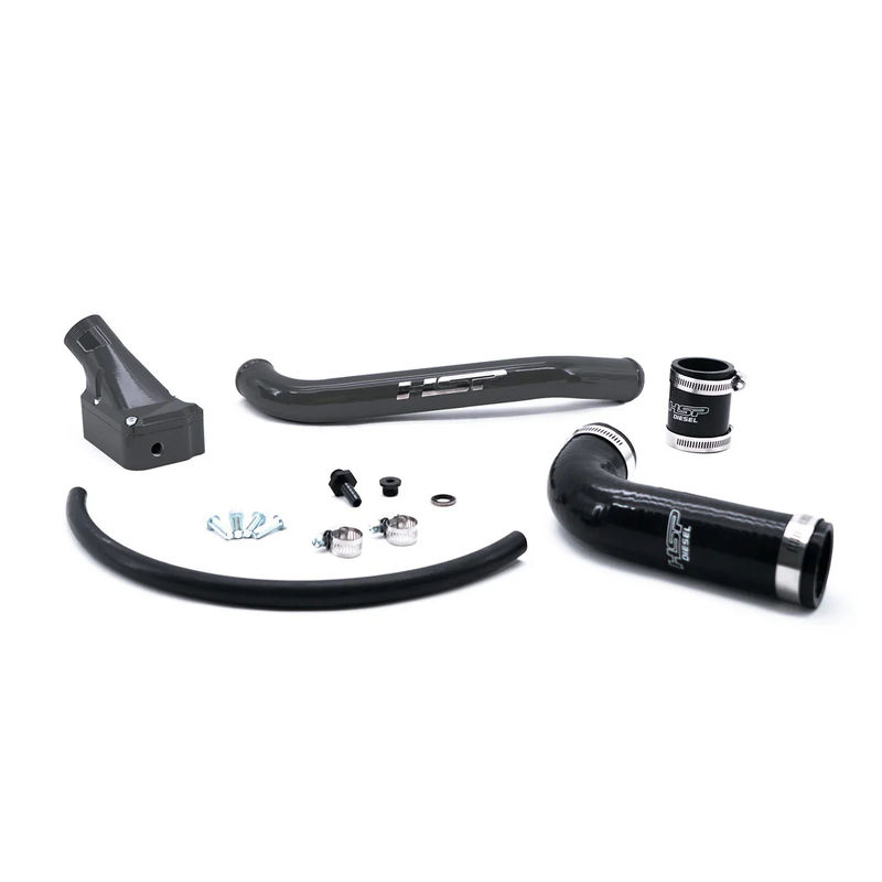 HSP Billet Forward Facing Thermostat Housing Kit, 2006-2010 LBZ/LMM - Powdercoat Option:Kingsport  Grey