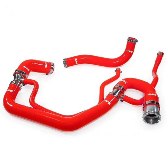 PPE Silicone Upper and Lower Coolant Hose Kit, 2006-2010 LBZ/LMM - Color:Red
