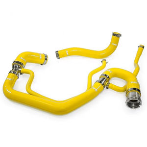 PPE Silicone Upper and Lower Coolant Hose Kit, 2006-2010 LBZ/LMM - Color:Yellow