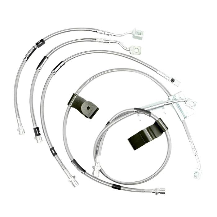 DmaxStore Stainless Steel Brake Lines, 2011-2019 LML/L5P - Brake Line Option:Choose Option