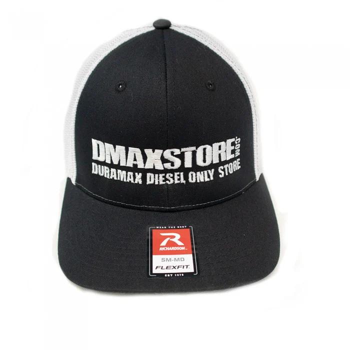 DmaxStore R-Flex Trucker Hat (Black-White) - Size:S/M