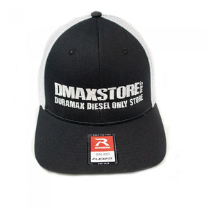 DmaxStore R-Flex Trucker Hat (Black-White) - Size:L/XL