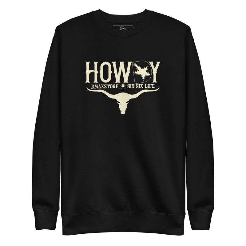 Ladies DmaxStore Howdy Crew Neck Sweatshirt - Size:3XL