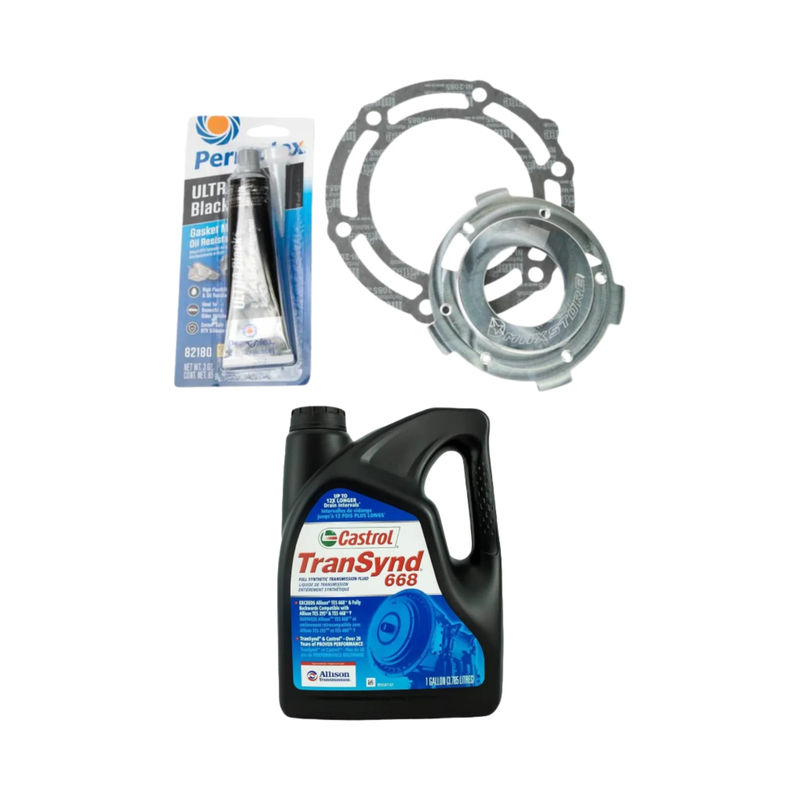 DmaxStore Transfer Case Pump Upgrade Kit (Pump Rub Fix), 2001-2007 LB7/LLY/LBZ - Optional Add Ons:1 Gallon Transynd Transmission Fluid