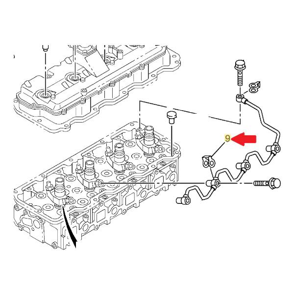 Fuel Injector Return Line Banjo Washer, 2001-2004 LB7