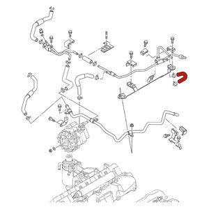 DmaxStore Fuel Rail to Return Pipe Hose, 2004.5-2010 LLY/LBZ/LMM