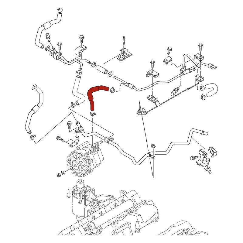 DmaxStore CP3 Injection Pump Return Hose, 2006-2010 LBZ/LMM
