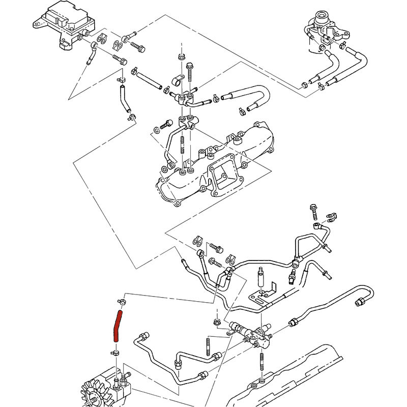 DmaxStore CP3 Injection Pump Return Hose, 2001-2004 LB7