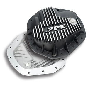 PPE Heavy Duty Cast Aluminum Rear Differential Cover 2020-2024 L5P - Color:Brushed
