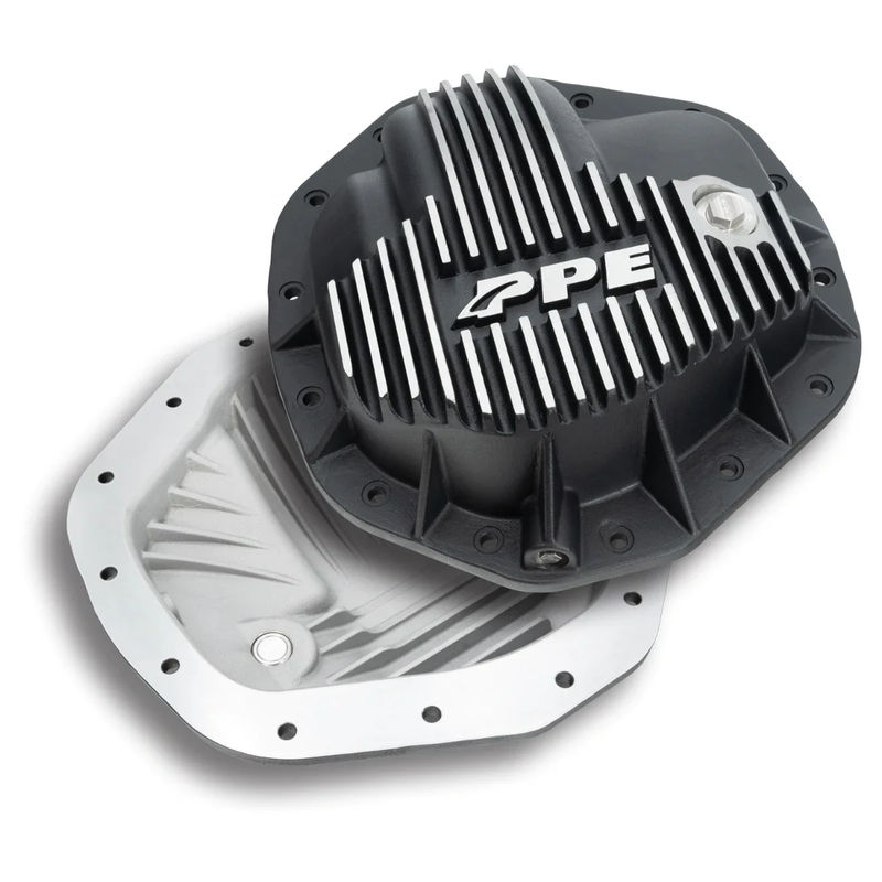 PPE Heavy Duty Cast Aluminum Rear Differential Cover 2020-2024 L5P - Color:Brushed