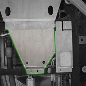 Pinnacle Off Road Transfer Case Skid Plate, 2020-2024 LM2/LZ0 - Finish:Black Texture Powder Coat - Truck Year Range:2020-2021 - Does your truck have a factory transfer case skid?:No