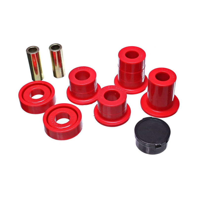 Energy Suspension Polyurethane Front Differential Mount Bushings, 2001-2010 LB7/LLY/LBZ/LMM - Bushing Color:Red Front Differential Bushings