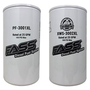 FASS Extended Length XL Filter Kit, 2001-2016 LB7/LLY/LBZ/LMM/LML