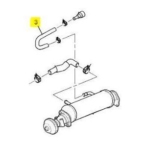 EGR Cooler to Heater Core Return Hose, 2001-2004 LB7 - Optional Replacement Hose Connector Fitting:Add replacement connector fitting (Part# DMAX-2062) - Add Replacement Hose Clamps:No Thanks
