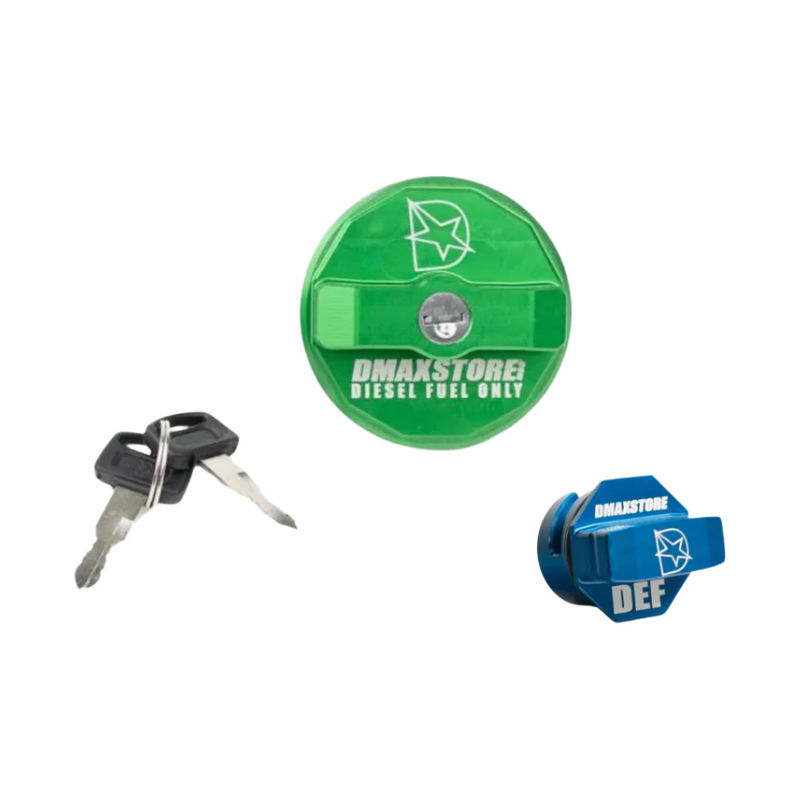 DmaxStore Billet Locking Fuel & DEF Cap Bundle, 2011-2019 LML/L5P