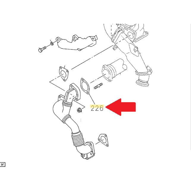 EGR Cooler to Up-Pipe Gasket, 2007.5-2010 LMM