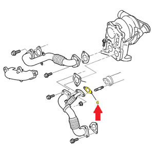 Turbocharger Exhaust Outlet Elbow Gasket, 2001-2005 LB7/LLY