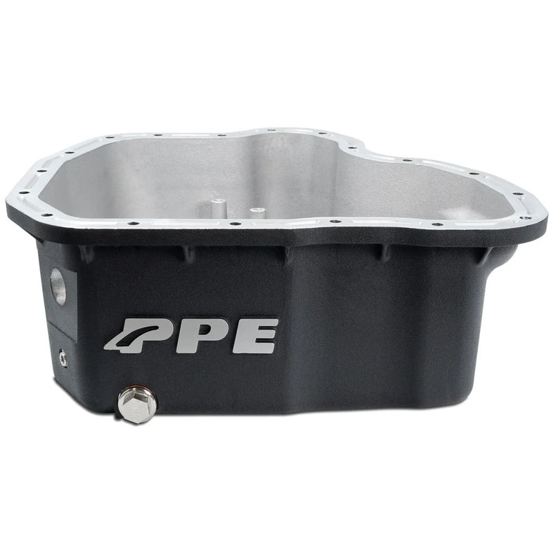 PPE High Capacity Cast Aluminum Engine Oil Pan, 2001-2010 LB7/LLY/LBZ/LMM - Year and Finish:2001-2010 Black