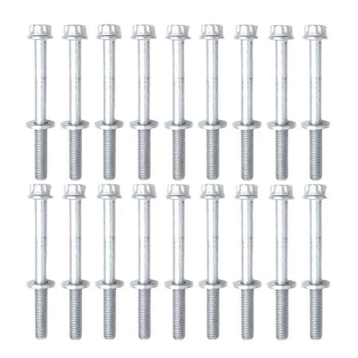 MAHLE Duramax Cylinder Head Bolt Set, 2001-2016 LB7/LLY/LBZ/LMM/LML - Head Bolts:18 Head Bolts, Single Side