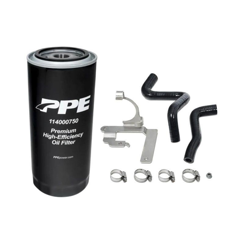 PPE High Efficiency Deep Oil Filter 2020-2025 L5P - Relocation Kit:Add Fuel Pump Coolant Relocation Kit
