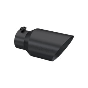 MBRP 4"X6"X12" Dual Wall, Angle Cut, Black Tip