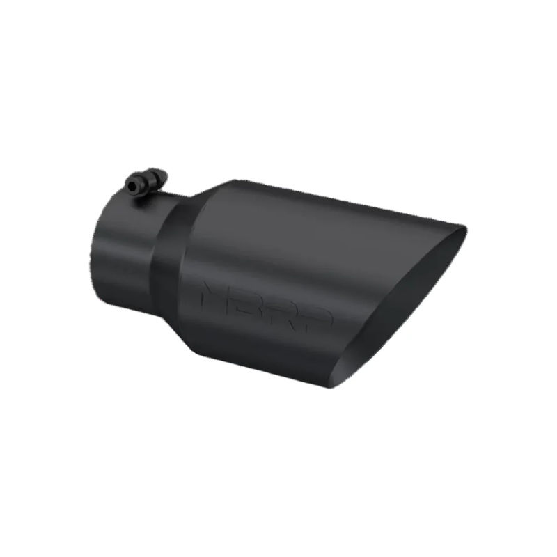 MBRP 4"X6"X12" Dual Wall, Angle Cut, Black Tip