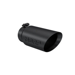 MBRP 4"X5"X12" Dual Wall, Angle Cut, Black Tip