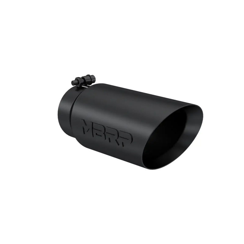 MBRP 4"X5"X12" Dual Wall, Angle Cut, Black Tip